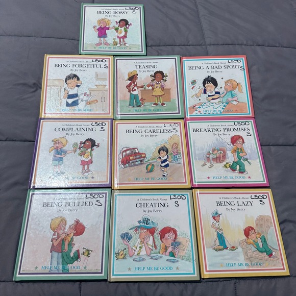 Joy Berry Other - Joy Berry Help Me Be Good Book Lot of 10 Vintage Childrens Hardcover